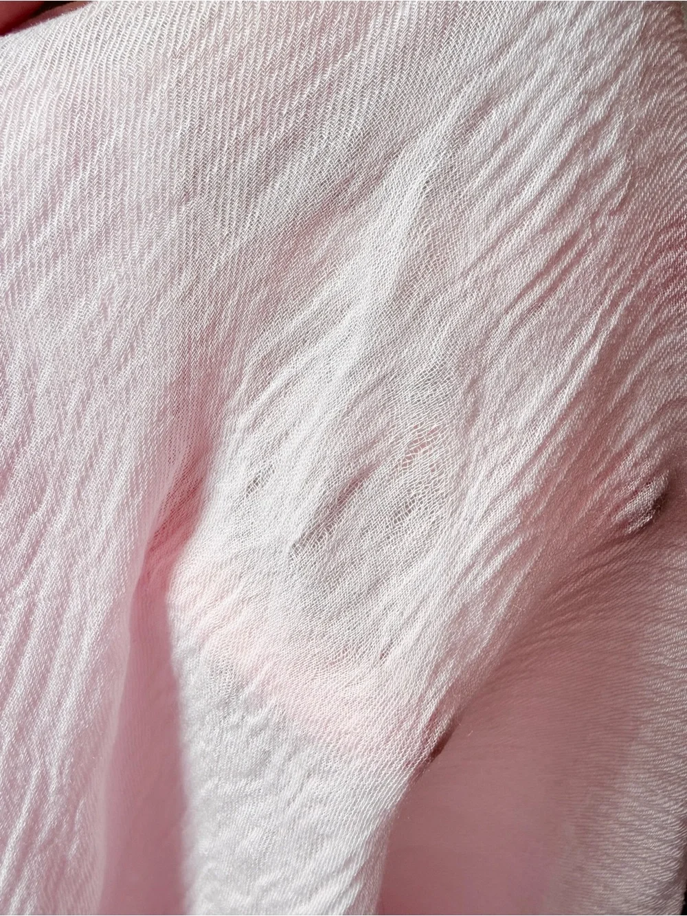 Calypso St. Barth Light Pink Modal Cashmere Gauze Scarf Wrap 80x40